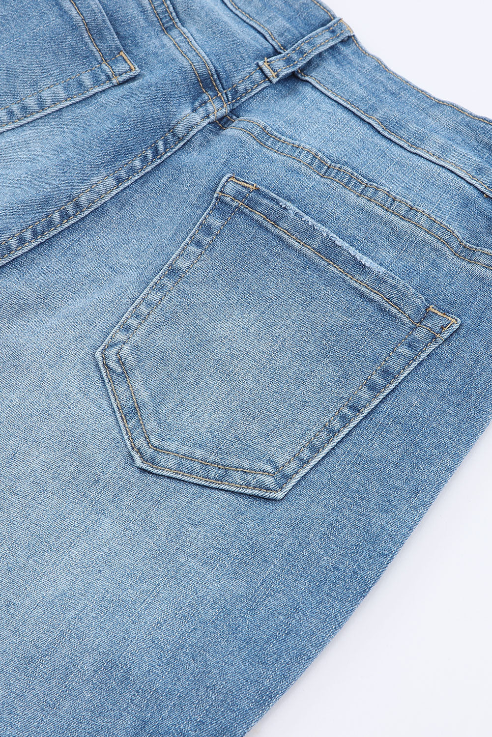 Icy Blue High Waisted Bell Bottom Jeans
