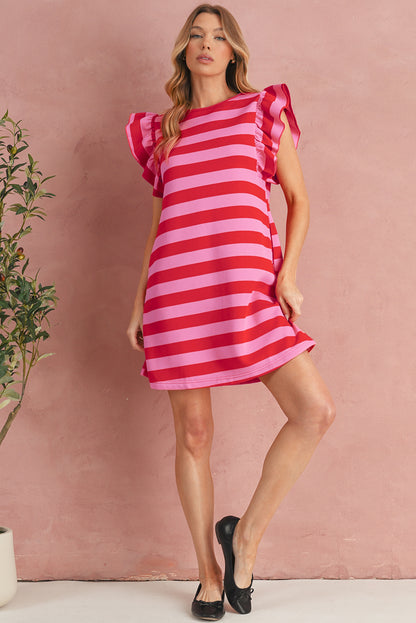 Aven Flutter Sleeve Mini Dress
