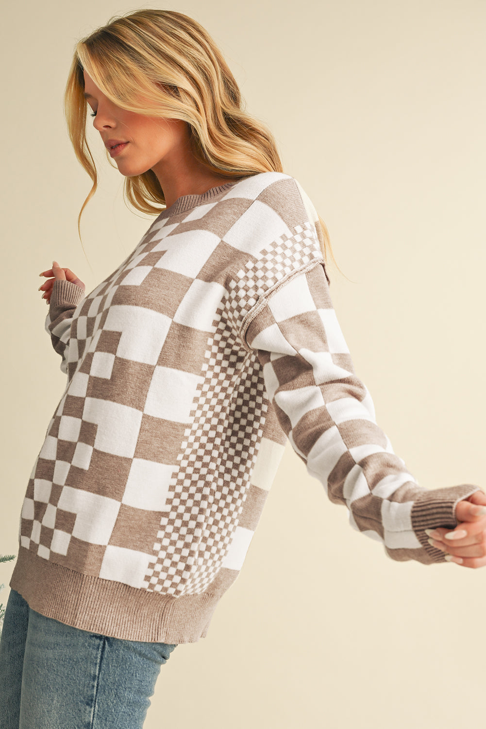 Kaya Checkered Sweater