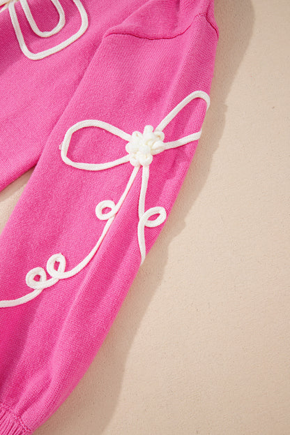 Nina Bow Drop Sleeve Sweater