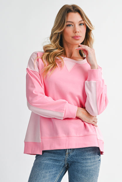 Bonbon Colorblock Oversized Sweatshirt