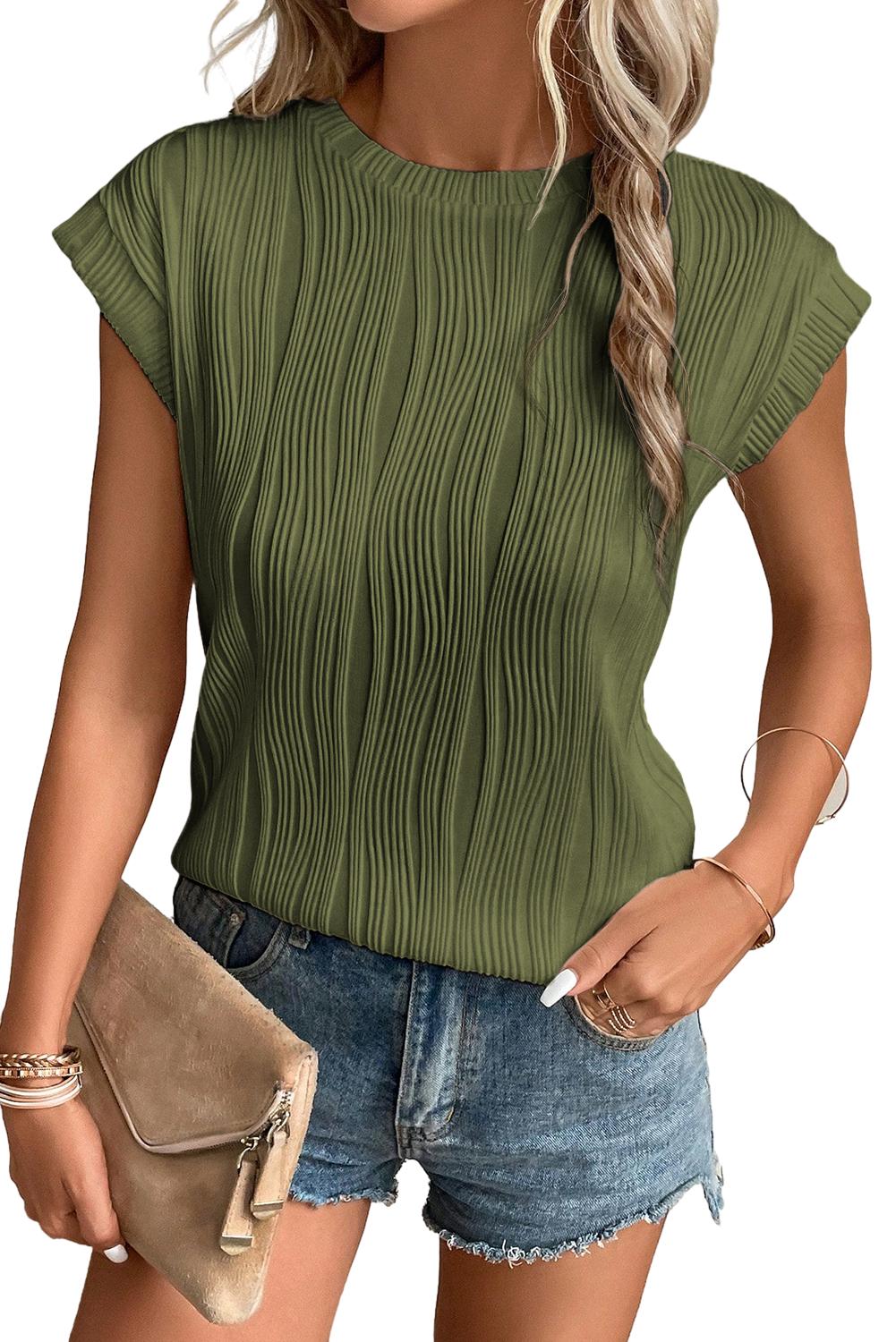 Hailey Wavy Textured Top