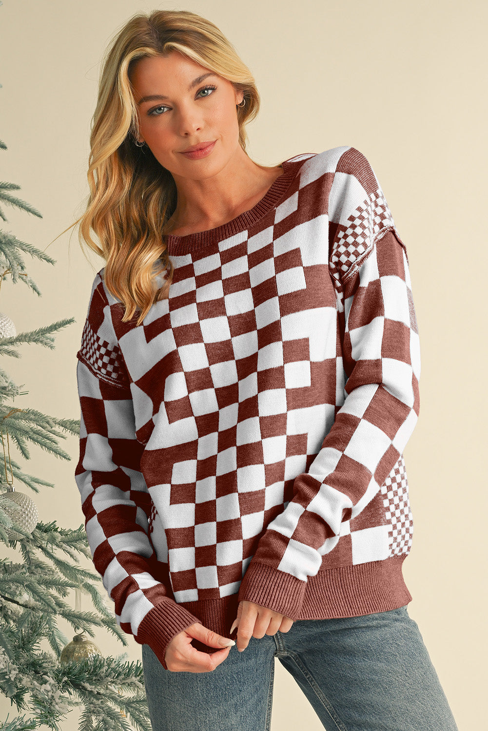 Kaya Checkered Sweater
