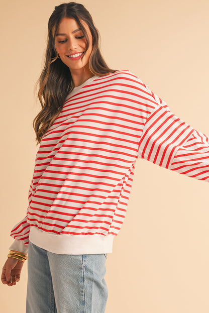 Mia Striped Oversized Sweatshirt
