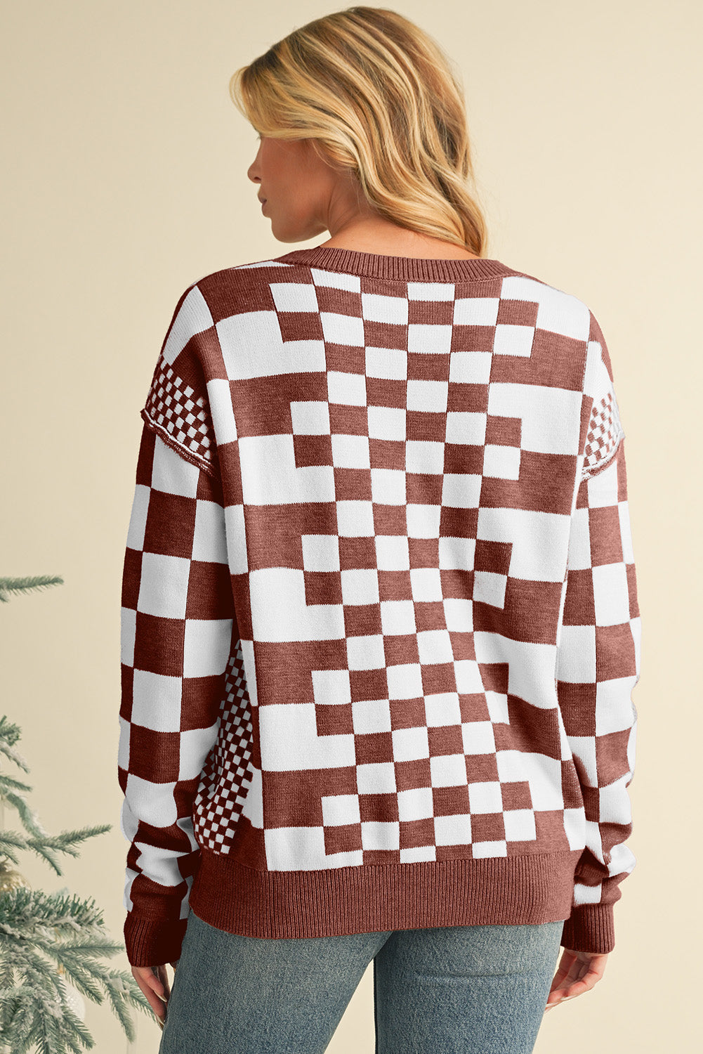 Kaya Checkered Sweater