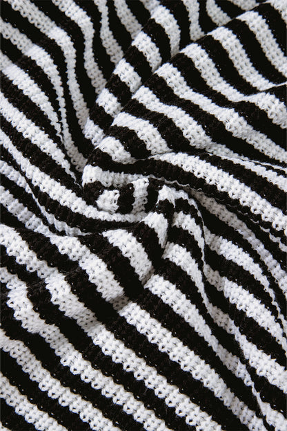 Nylah Striped Half-Zip Sweater