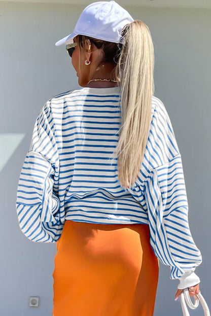 Mia Striped Oversized Sweatshirt