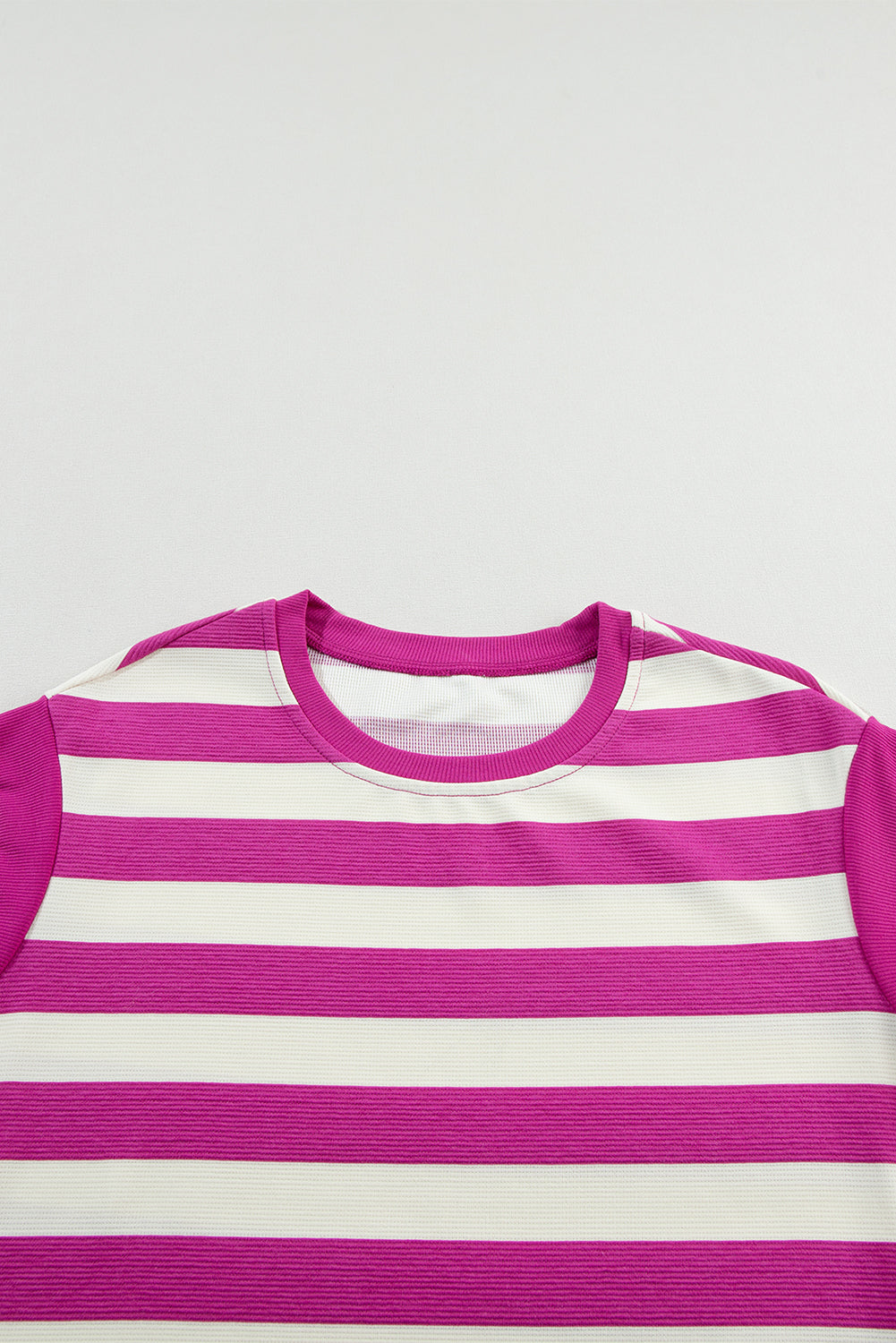 Rose Stripe Pocket T-shirt Dress