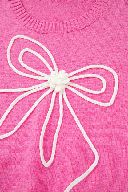 Nina Bow Drop Sleeve Sweater