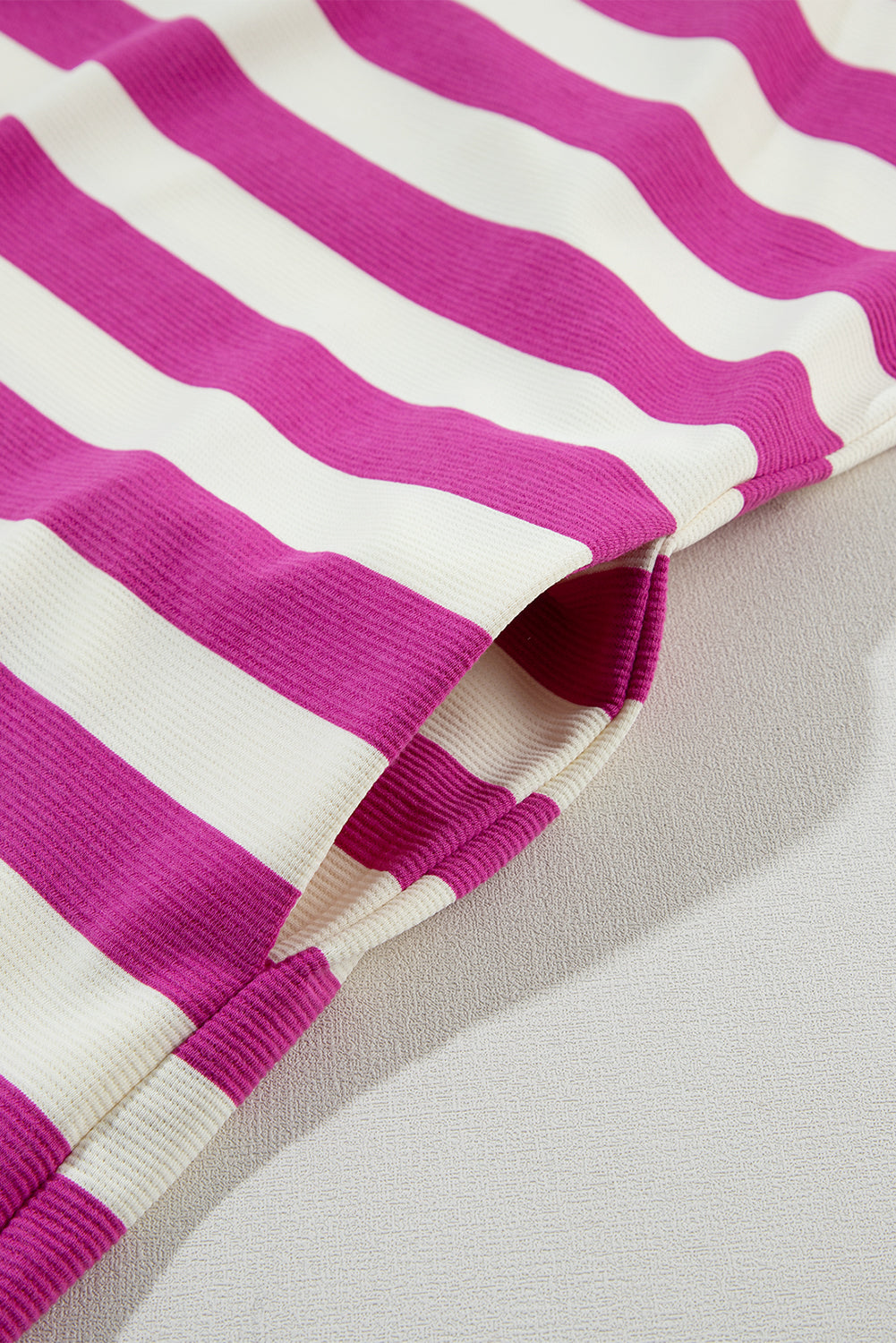 Rose Stripe Pocket T-shirt Dress