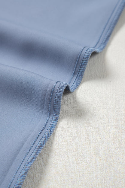 Ivana Asymmetric Satin Blouse
