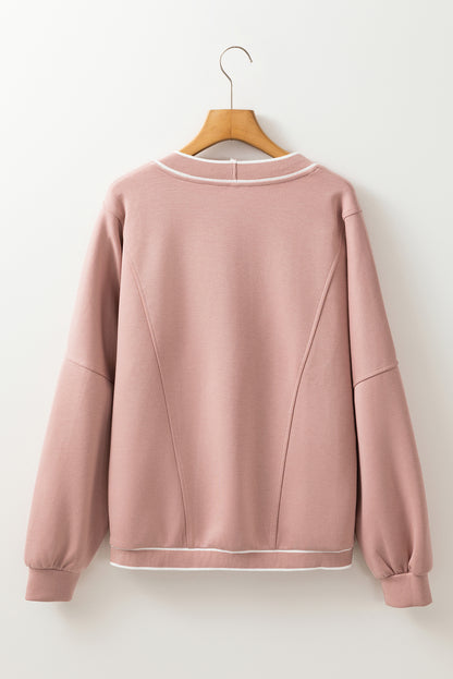 Livia Button Down Sweatshirt Cardigan