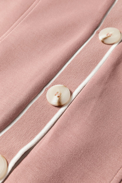 Livia Button Down Sweatshirt Cardigan