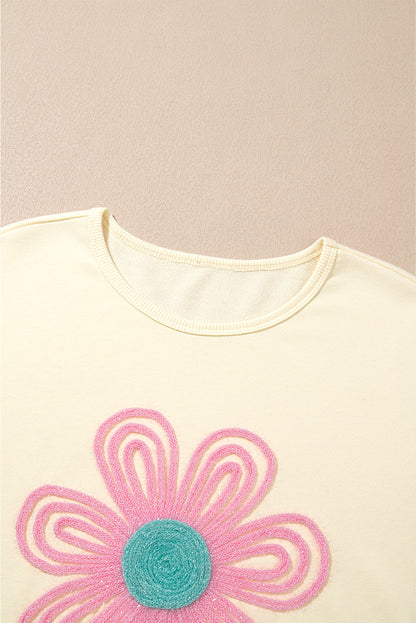Tinsel Flower Oversized Sweatshirt