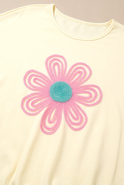 Tinsel Flower Oversized Sweatshirt