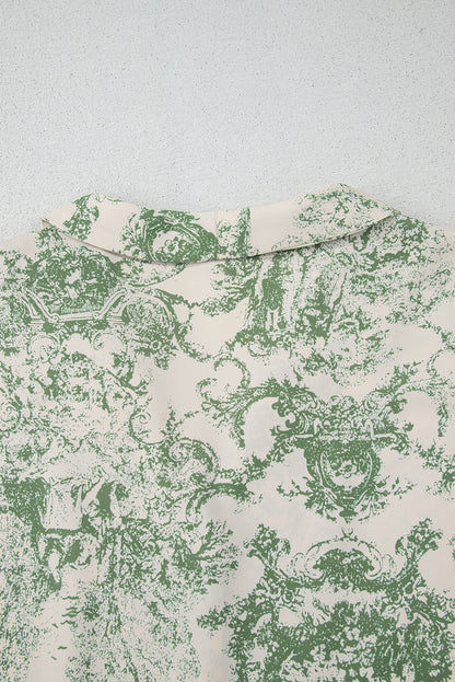 Viridis V-Neck Button Shirt