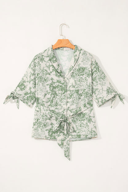Viridis V-Neck Button Shirt