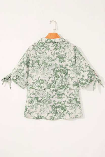 Viridis V-Neck Button Shirt