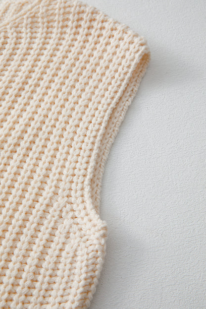 Saphira Knit Buttoned Sweater Vest
