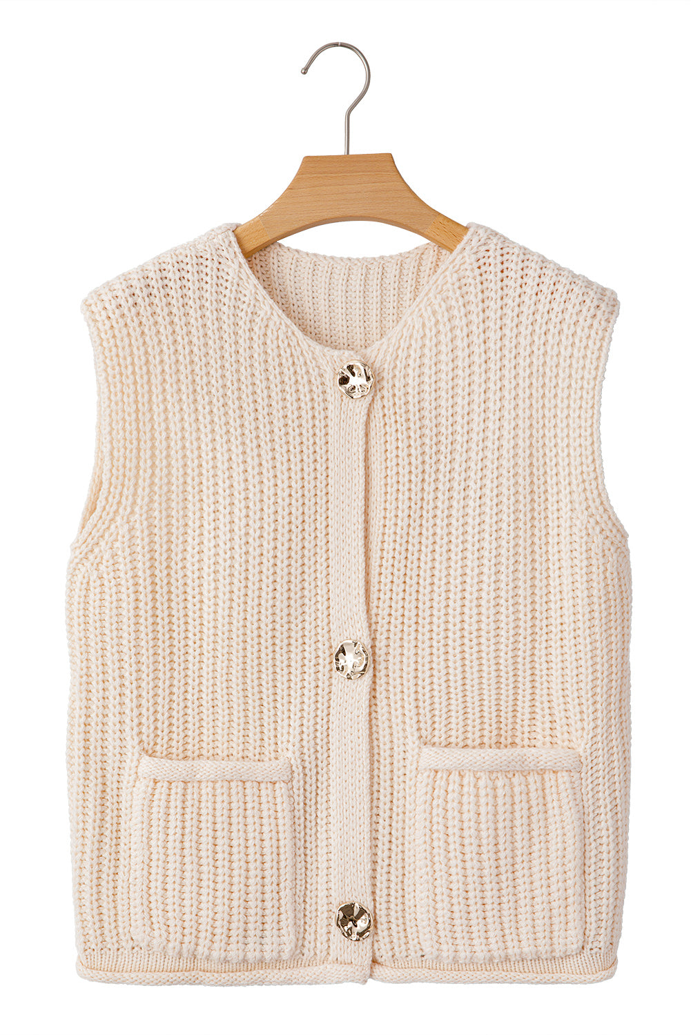 Saphira Knit Buttoned Sweater Vest