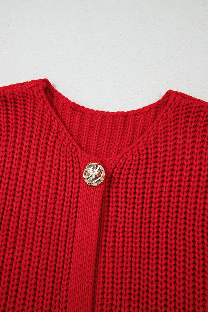 Saphira Knit Buttoned Sweater Vest