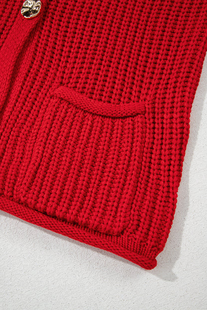Saphira Knit Buttoned Sweater Vest