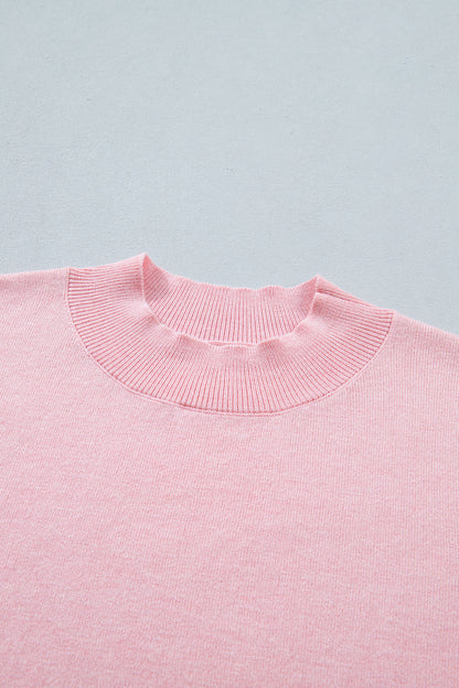 Ayra Contrast Wavy Trim Sweater Top