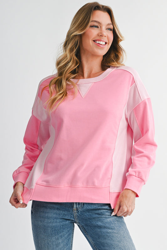 Bonbon Colorblock Oversized Sweatshirt