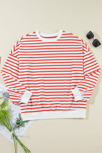 Mia Striped Oversized Sweatshirt