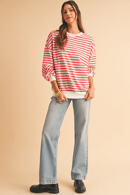Mia Striped Oversized Sweatshirt