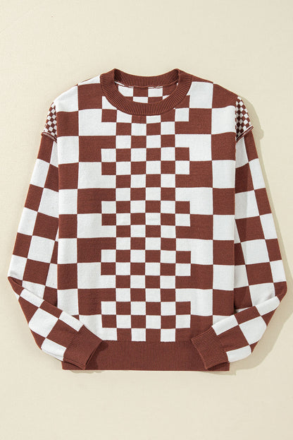 Kaya Checkered Sweater