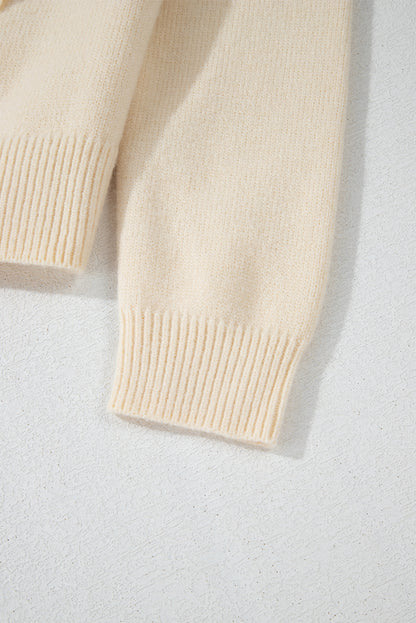 Kira Bow knot Knit Cropped Cardigan