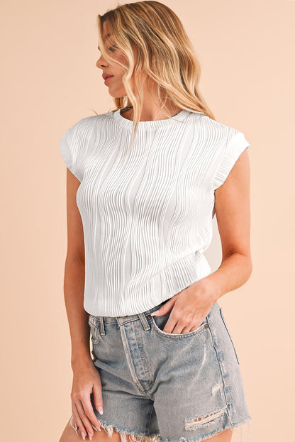 Hailey Wavy Textured Top
