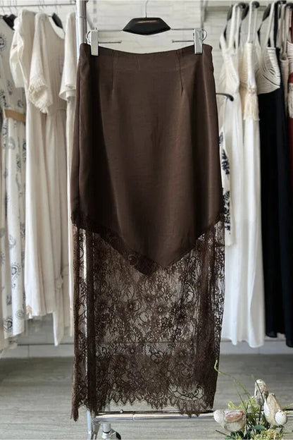 Sienna Lace Shift Skirt