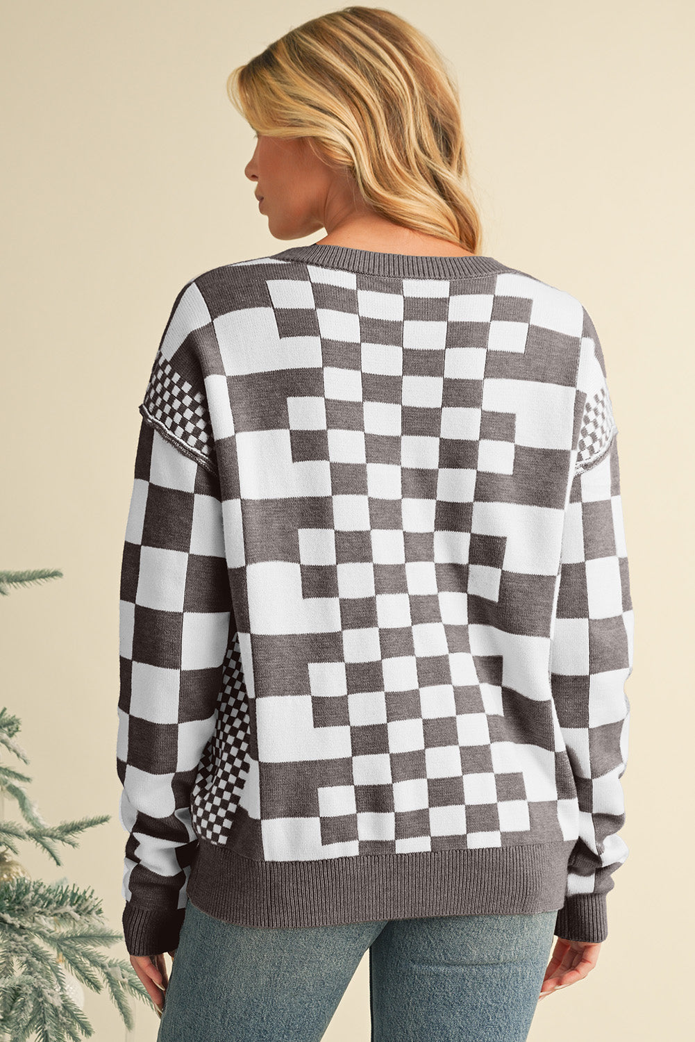 Kaya Checkered Sweater