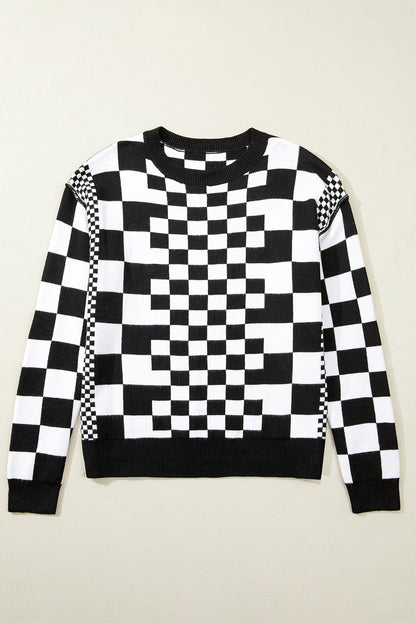 Kaya Checkered Sweater