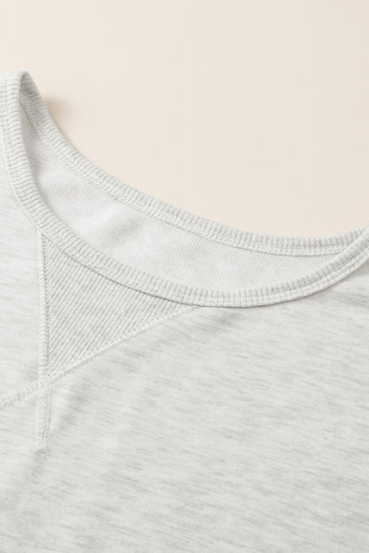 Ruffle Hem Mini Sweatshirt Dress