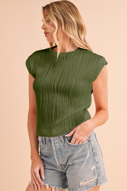Hailey Wavy Textured Top