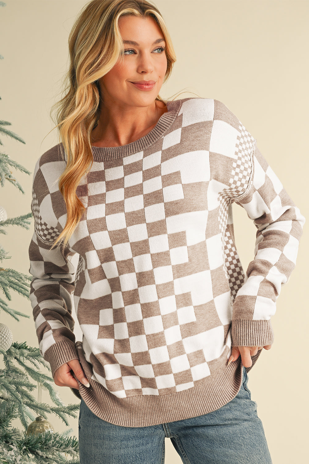 Kaya Checkered Sweater