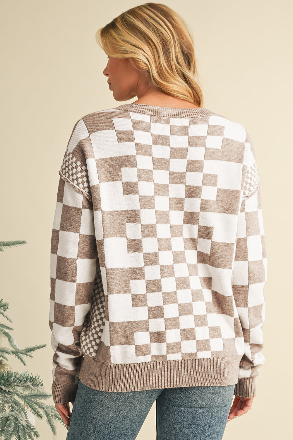 Kaya Checkered Sweater