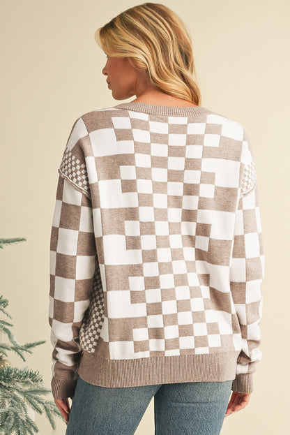 Kaya Checkered Sweater