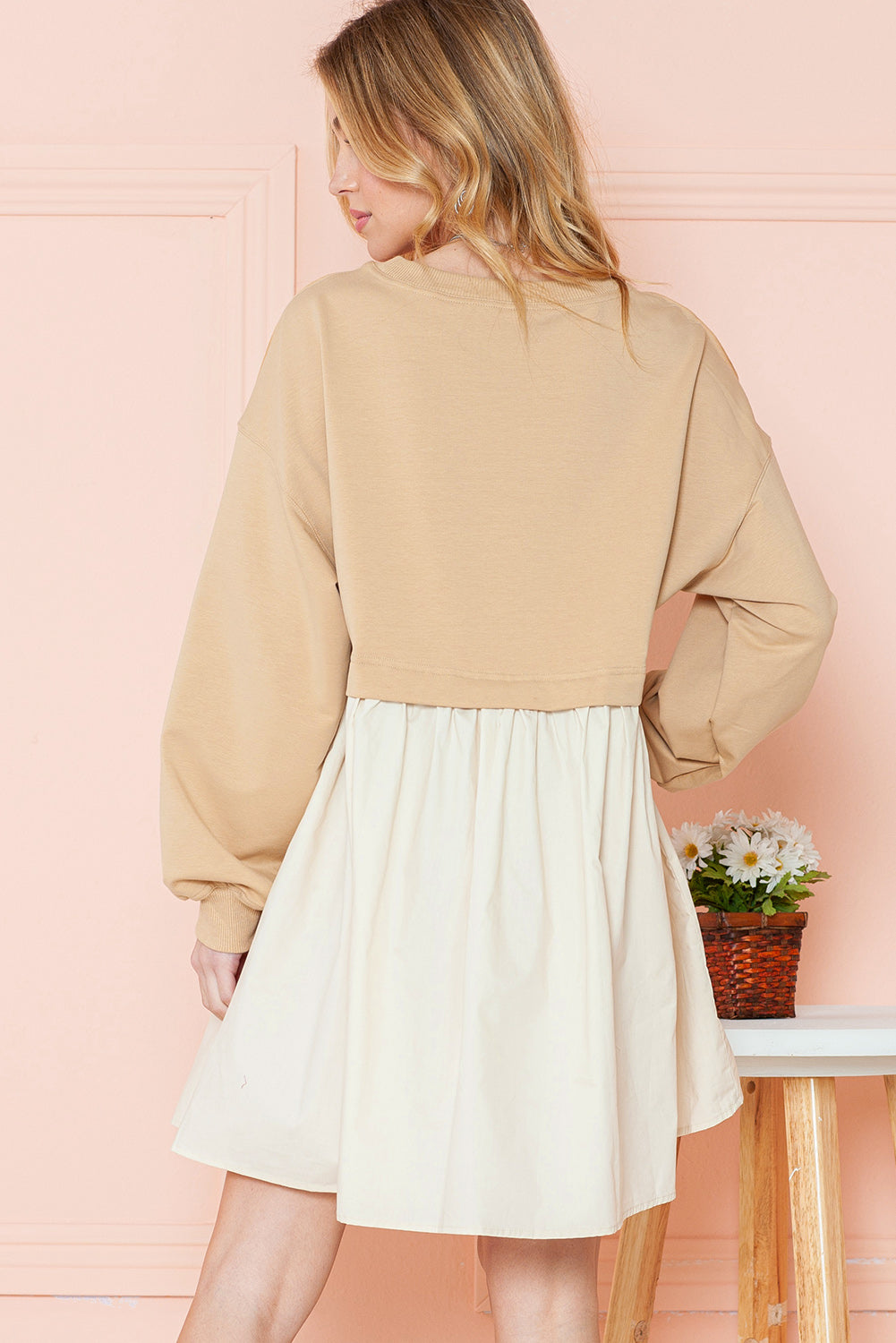 Freya Sweatshirt Colour-block  Mini Dress