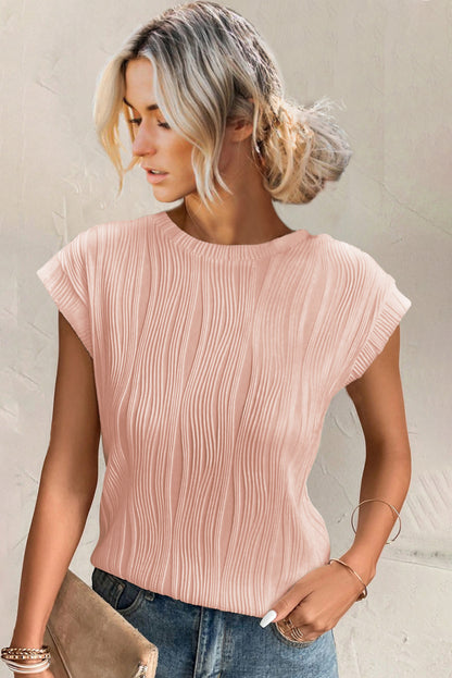 Hailey Wavy Textured Top