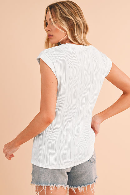 Hailey Wavy Textured Top